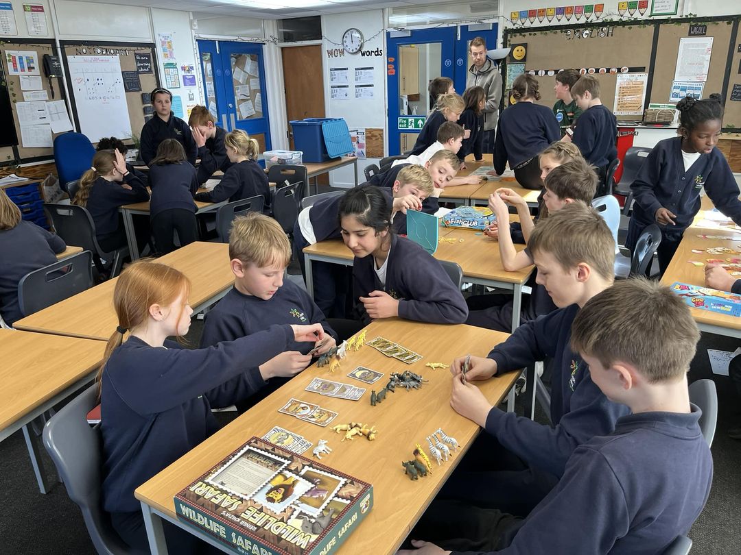 imagigaming's tweet photo. Having a really lovely day at a great school in Harrogate.
Today we deliver one of our Strategy Stars Games Days... lots of problem solving and puzzling going off!
#CoiledspringGames
#boardgames #school #education #fun https://t.co/vEEkQ1GHkY