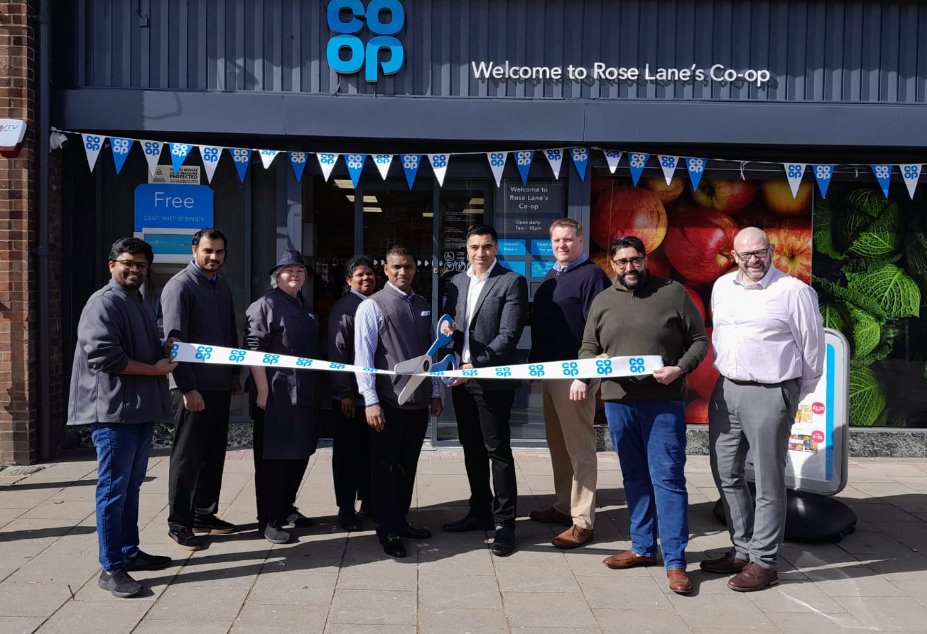 Great to launch Coop Franchise Rose Lane today. The store looks amazing after its refit as a result of such hard work from everybody contributing. <a href="/CovillScott/">scott covill</a> <a href="/CoopFranchise/">Martin Rogers</a> <a href="/ARNaqvi272/">Adnan Naqvi</a> <a href="/Georgiegmb007/">Georgie Brennan</a> @mark_newton1 <a href="/steveall1/">Steve Allsey</a>  @mariamali2511
