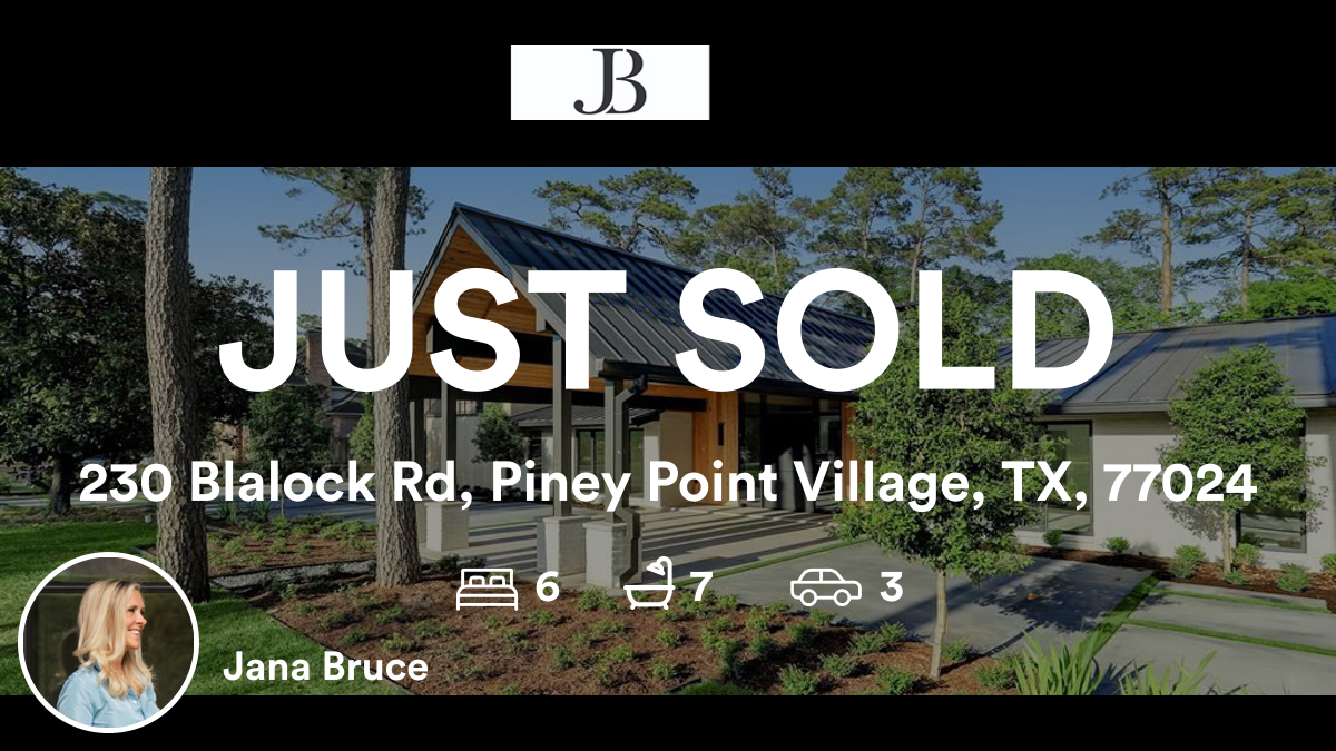 janabrucehtx's tweet photo. 🛌 6 🛀 7 🚘 3
📍 230 Blalock Rd, Piney Point Village, TX, 77024

My latest sale on RateMyAgent.
 616184
https://t.co/UOx5nz0ZSL

...
#ratemyagent #realestate https://t.co/FijKU2OmNX