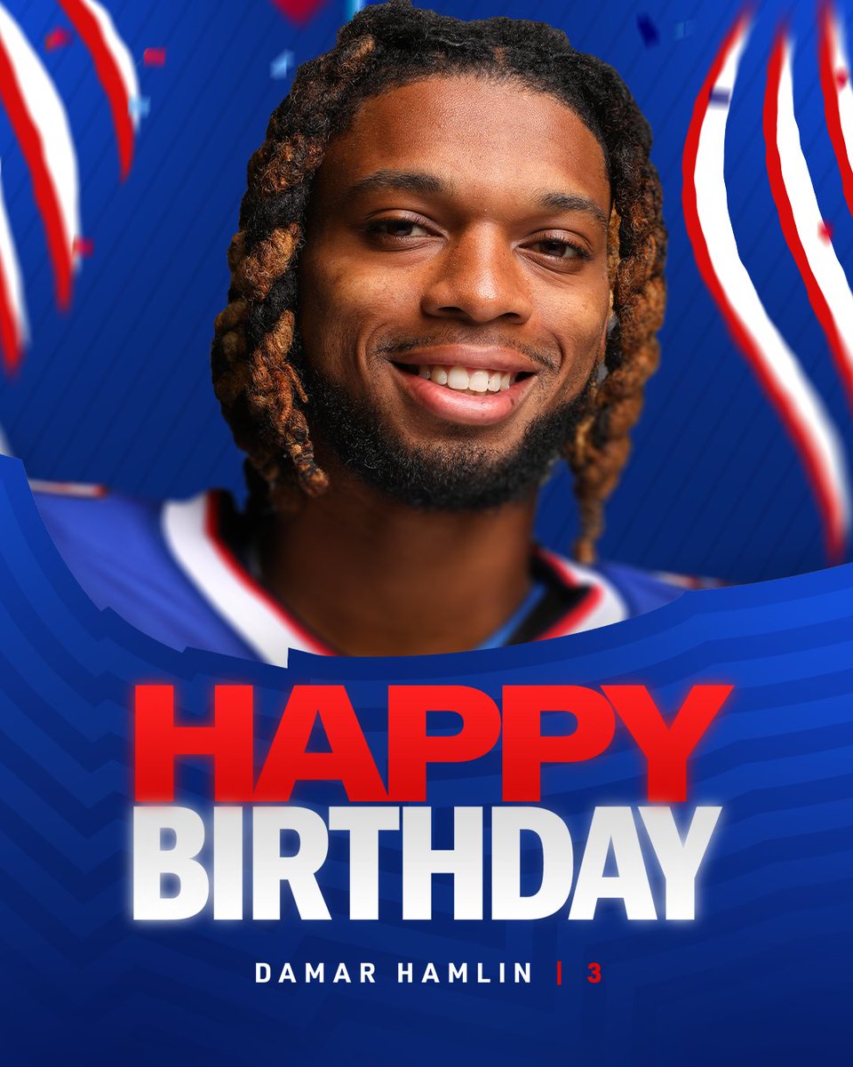 BuffaloBills's tweet photo. A pair of Bills birthdays. 🥳

RETWEET to help us wish @HamlinIsland and @SnapFlow69 a special day!! #BillsMafia https://t.co/4DcJVr6wuP
