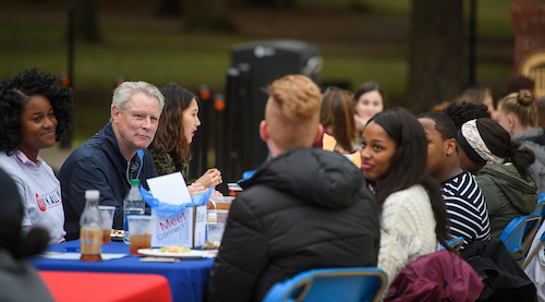 The Division of Diversity and Community Engagement is hosting the 2023 Open Doors event in the Lyceum on March 27th from 5:30-7:30. Students are invited to meet and talk with Chancellor Boyce and other senior leaders. You can register here for the event: buff.ly/3Zb4Hsc