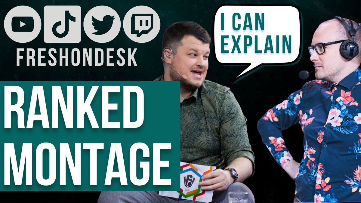FreshOnDesk's tweet image. Rainbow Six Montage #2 has dropped on my Youtube and I can tell you, @AceOfPyrite is not happy with how I play Siege 🤣

(link to vid in replies)