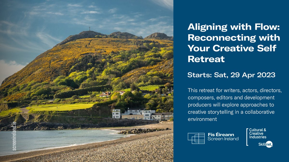 ScreenIreland's tweet photo. ⚡ Screen Ireland, @CreateSkillnet &amp; Aligning with Flow are currently seeking creatives working in the screen sector for a multi-day retreat session exploring approaches to creative storytelling.

Learn more &amp; apply by Friday, 31st March 👇

🔗 https://t.co/br3Kja1rLm https://t.co/5WXSsy7xFU
