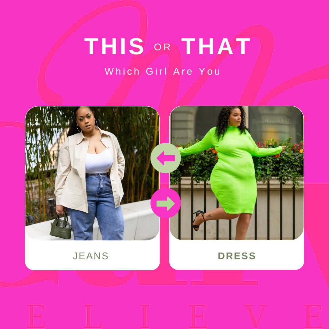 MsCurvaceousUK's tweet photo. It's another #FashionFriday and we want to know from you:
Which Girl Are You?? Drop us a comment below๐ค #CurvaceousIcons #BreakingBarriers #BreakingtheRules #PlusSizeModeling #BodyPositivity https://t.co/RkBXeld8G7