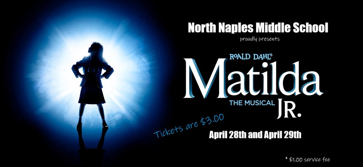 Please join us for our performance of Matilda, Jr. and share in the excitement with Ms. Trunchbull and all of our "Revolting Children" 🎶🎭 gofan.co/app/school/FL7… <a href="/collierschools/">Collier County Public Schools</a> <a href="/NNMSWildcats/">NNMS</a> <a href="/CollierFineArts/">CCPS Fine Arts</a>