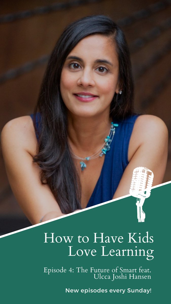 Journalistic Learning (@journlearning) on Twitter photo In episode 4 of How to Have Kids Love Learning, we are joined by Chief Program Officer of <a href="/Edfunders/">Grantmakers for Education</a> and Author Dr. Ulcca Joshi Hansen. We discuss:
⭐️ Her book, "The Future of Smart" 
⭐️ Her career in education
⭐️ Redefining the word "smart"
Listen here: rb.gy/0zz7kc In episode 4 of How to Have Kids Love Learning, we are joined by Chief Program Officer of <a href="/Edfunders/">Grantmakers for Education</a> and Author Dr. Ulcca Joshi Hansen. We discuss:
⭐️ Her book, "The Future of Smart" 
⭐️ Her career in education
⭐️ Redefining the word "smart"
Listen here: rb.gy/0zz7kc