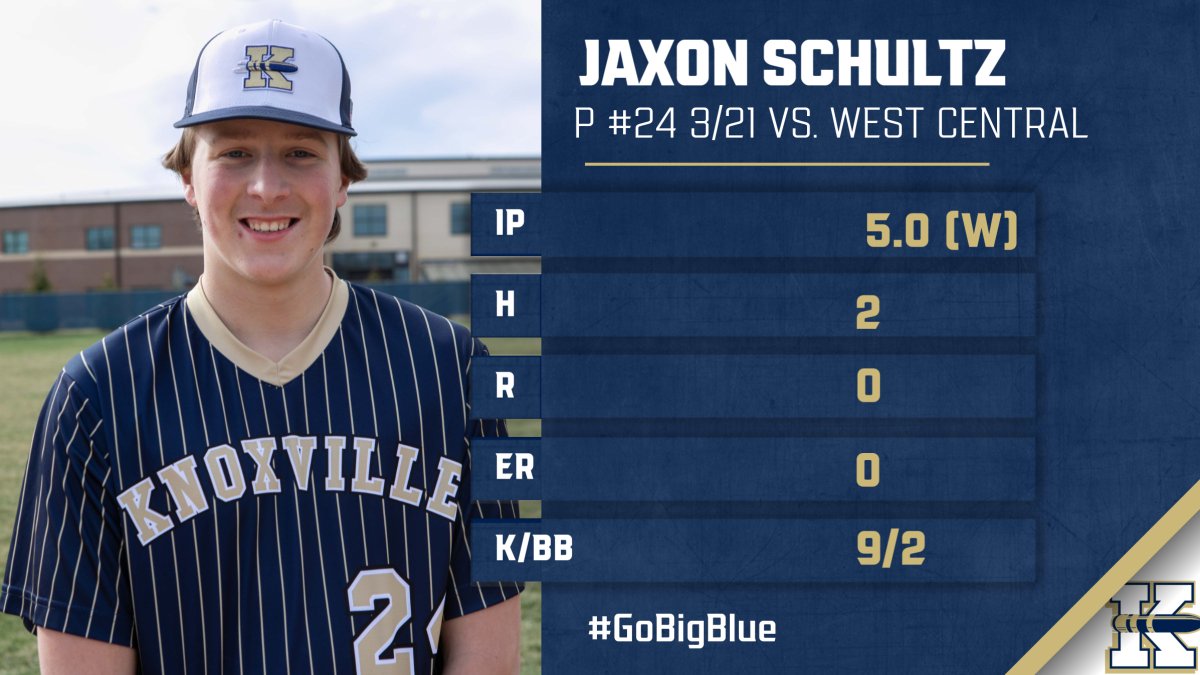 WeAreKnoxville's tweet photo. Schultz shuts down the heat in the Bullets' first win of the season!
#GoBigBlue #BlueBulletNation https://t.co/Xzi9SvvsOa