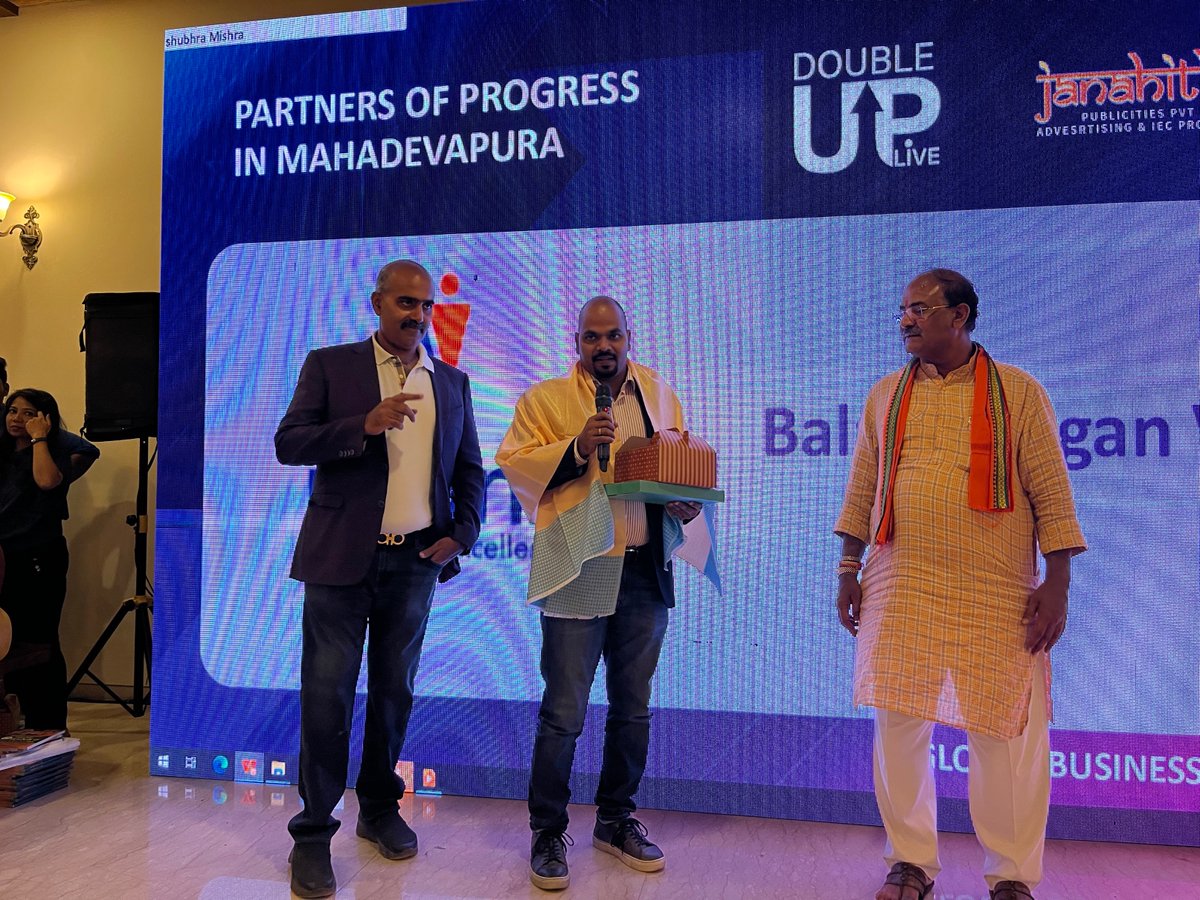 balainonline's tweet photo. It was wonderful to meet @ArvindLBJP ji and be part of the CEO meet representing @iteanz. Thank you and all the organisers of the networking event and recognition. https://t.co/h3B4zcisPF