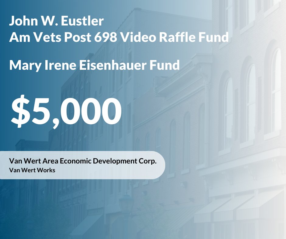 VWCF1925's tweet photo. Thanks to the John W. Eustler Am Vets Post 698 Video Raffle Fund and the Mary Irene Eisenhauer Fund for making organizations like this possible. https://t.co/tOnJMBH7Fb