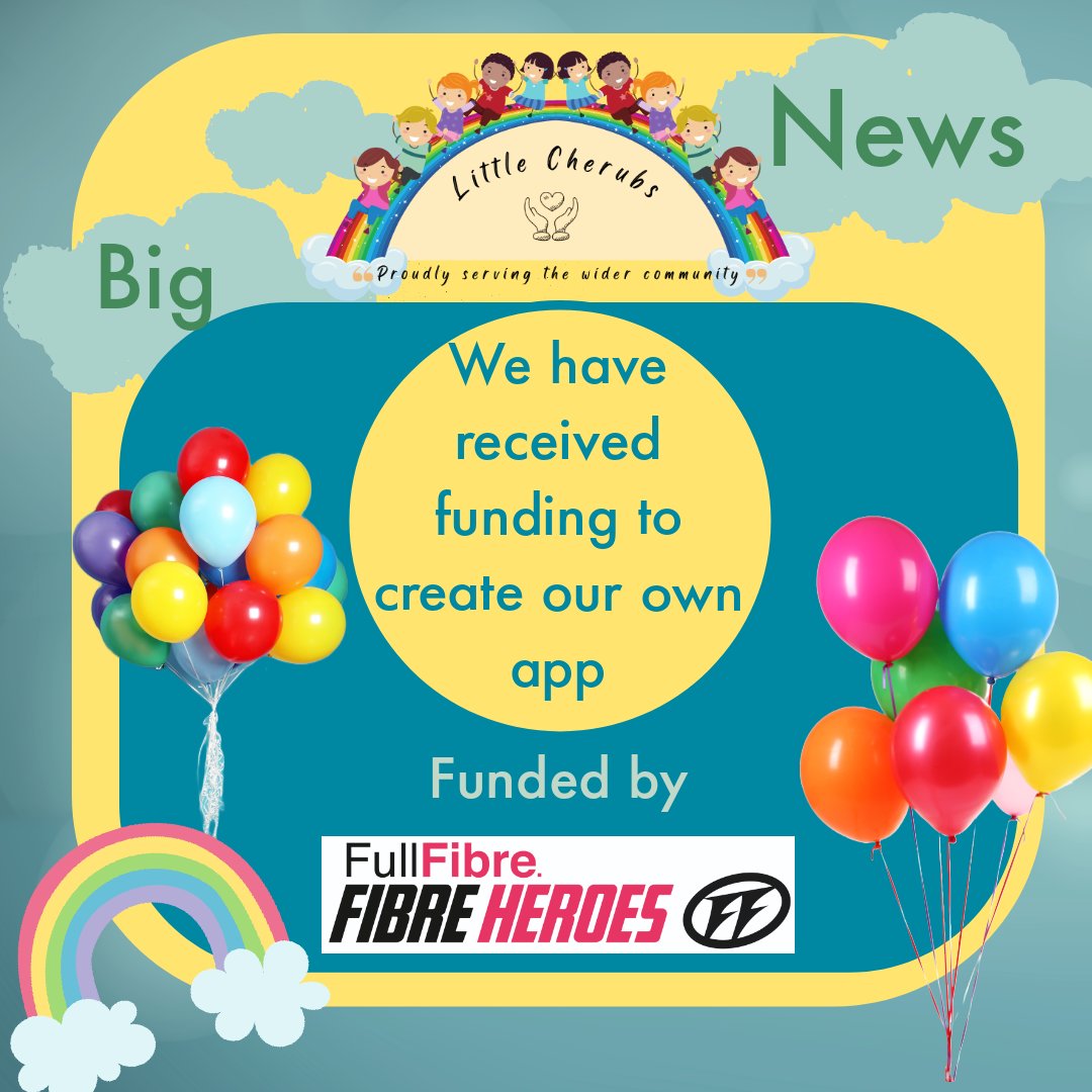 The feeling of happiness and joy we get, when we are supported by funding to help us grow, to help us to get better and to help us to continue to support our community is something else. Onwards and upwards for the Cherubs Team with the help of <a href="/FibreHeroes/">Fibre Heroes</a> thank you ❤️🌈