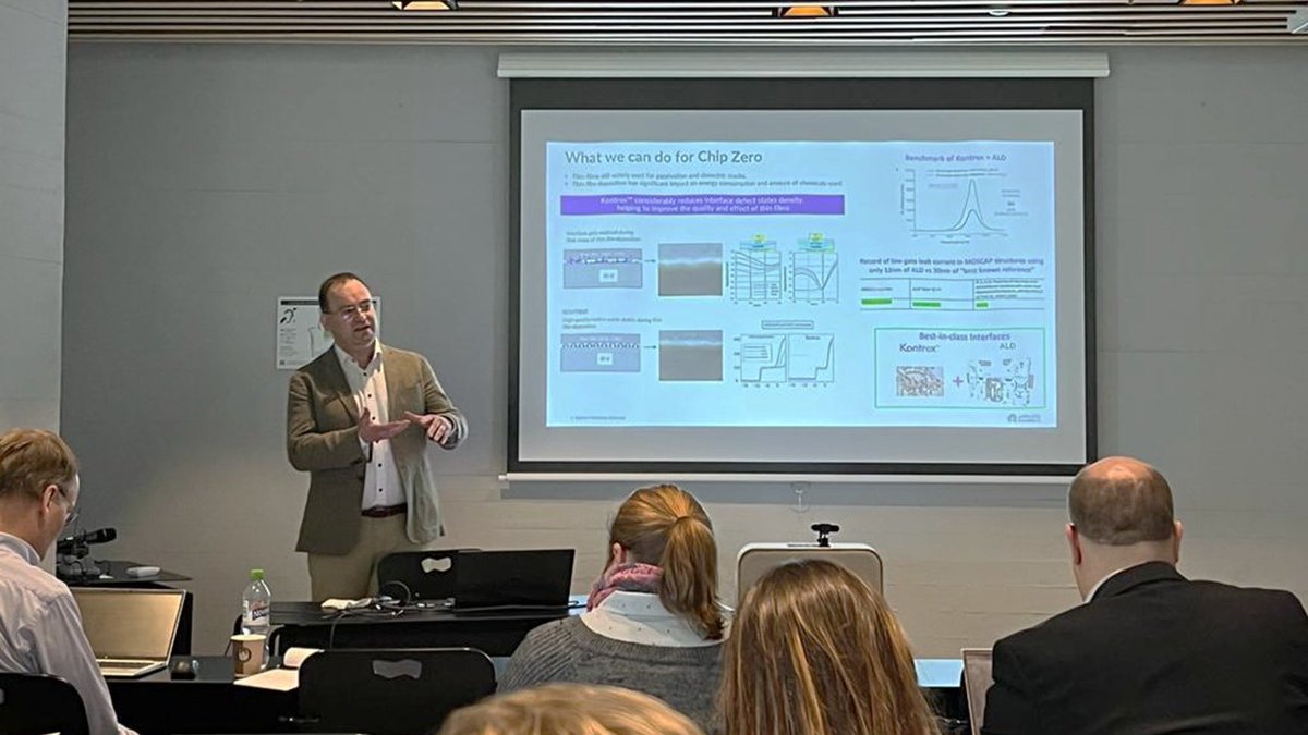 As part of the Chip Zero R&D program spearheaded by @PicosunALD and funded by @BusinessFinland, we were glad to present at yesterday's kickoff to other ecosystem partners how our #passivation technology, Kontrox, can help drive more sustainable #semiconductormanufacturing.
