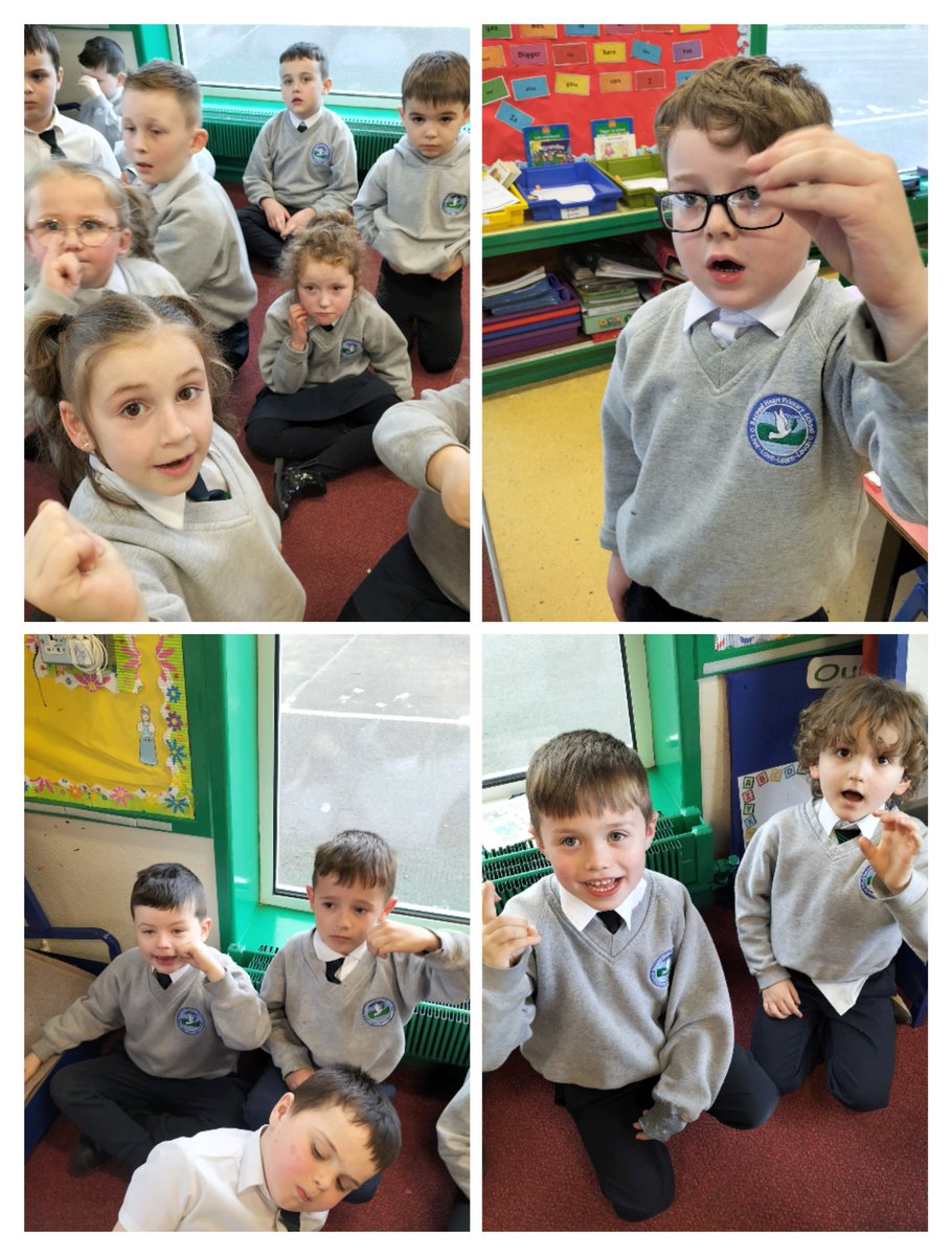 Mrs Hegarty's Year 2 class working very hard to sign their names this week. Well done everyone, what great workers you are!