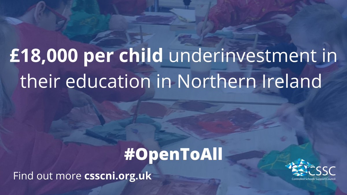 Why is the education of a young person in Northern Ireland valued less than those in England, Scotland, and Wales?

CSSC is highlighting the £18,000 per child educational underinvestment in Northern Ireland.

READ MORE HERE bit.ly/18KNIunderinve…