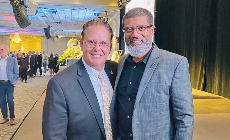 RudyCuzzetto's tweet photo. Thrilled to attend @CLMississauga’s 36th annual Tribute Dinner last night, honouring a truly visionary community builder — and my friend — Frank Giannone, now working to build the new Brightwater community on our #PortCredit waterfront. #MississaugaLakeshore #OntarioSpirit https://t.co/4jNu0rcO2s