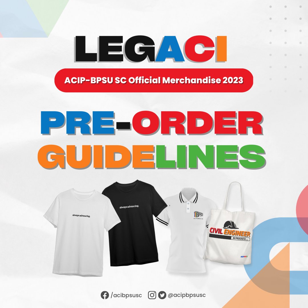 acipbpsusc's tweet photo. Here are the steps to follow in placing your order/s for 𝗧𝗵𝗲 𝗟𝗲𝗴𝗔𝗖𝗜: 𝗔𝗖𝗜𝗣-𝗕𝗣𝗦𝗨 𝗦𝗖’𝘀 𝗢𝗳𝗳𝗶𝗰𝗶𝗮𝗹 𝗠𝗲𝗿𝗰𝗵𝗮𝗻𝗱𝗶𝘀𝗲 𝟮𝟬𝟮𝟯. https://t.co/0j6fJ4xGe4