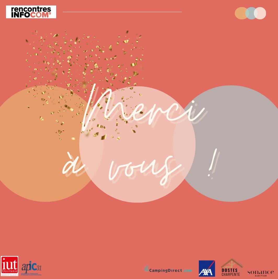 RICTlse's tweet photo. Bonjour à tous et toutes !✨

Aujourd’hui les Rencontres Infocom’ 2023 clôturent leur 11ème édition.

Un grand merci à vous tous d’être venus assister à cet événement ! Et à l’IUT Paul Sabatier de Toulouse qui a permis à cet événement de perdurer une nouvelle fois ! 1/2

#RICTlse https://t.co/iUEm83Zv9U
