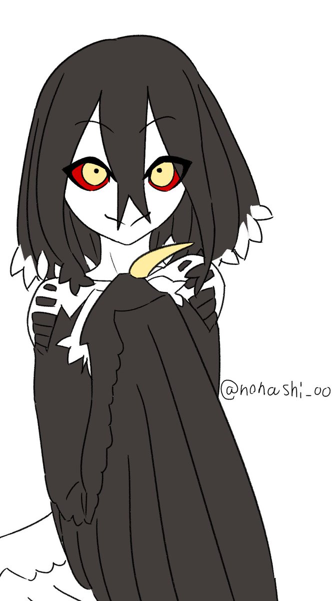 nonashi_00's tweet photo. #人外版深夜の真剣お絵描き60分一本勝負 
「ハルピュイア」
こちらは時間外のものになります https://t.co/LGeuuxu4TR
