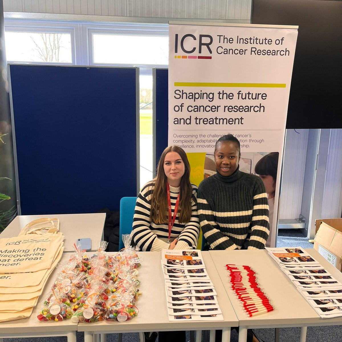 Taleen, Banke and Joanna had a great time representing the IIT team this week at the University of Hertfordshire PhD careers event! 

We hope some of the students who spoke to us were inspired to follow a career in clinical trials at the ICR😊