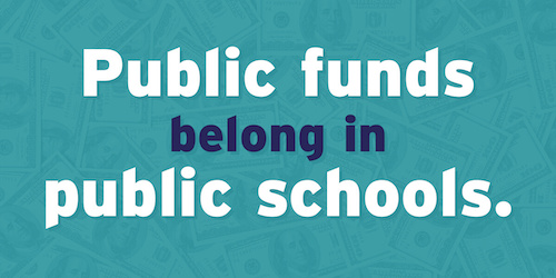 School vouchers in a nutshell:

I don't really like the city parks.
I want to join a country club so my kid doesn't have to play with "those" kids.
Oh, and I want the city to pay for my country club membership, preferably by taking money from the parks budget. Mmmmmkay?