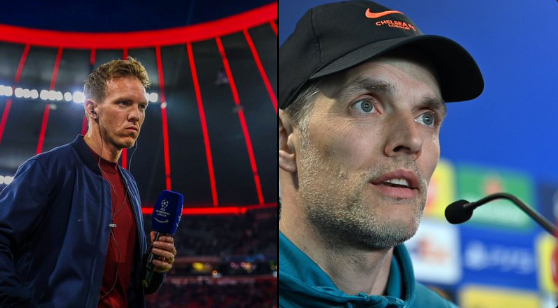 rainer_pg's tweet photo. Muito bem, o Bayern de Munique finalmente oficializou a demissão do técnico Julian Nagelsmann e Thomas Tuchel é o novo técnico do clube. Mas, quais os motivos da demissão? Porque em um momento tão crítico da temporada? Vamos para uma thread rápida dos pontos mais importantes 🧶 https://t.co/4gc73TEXqp