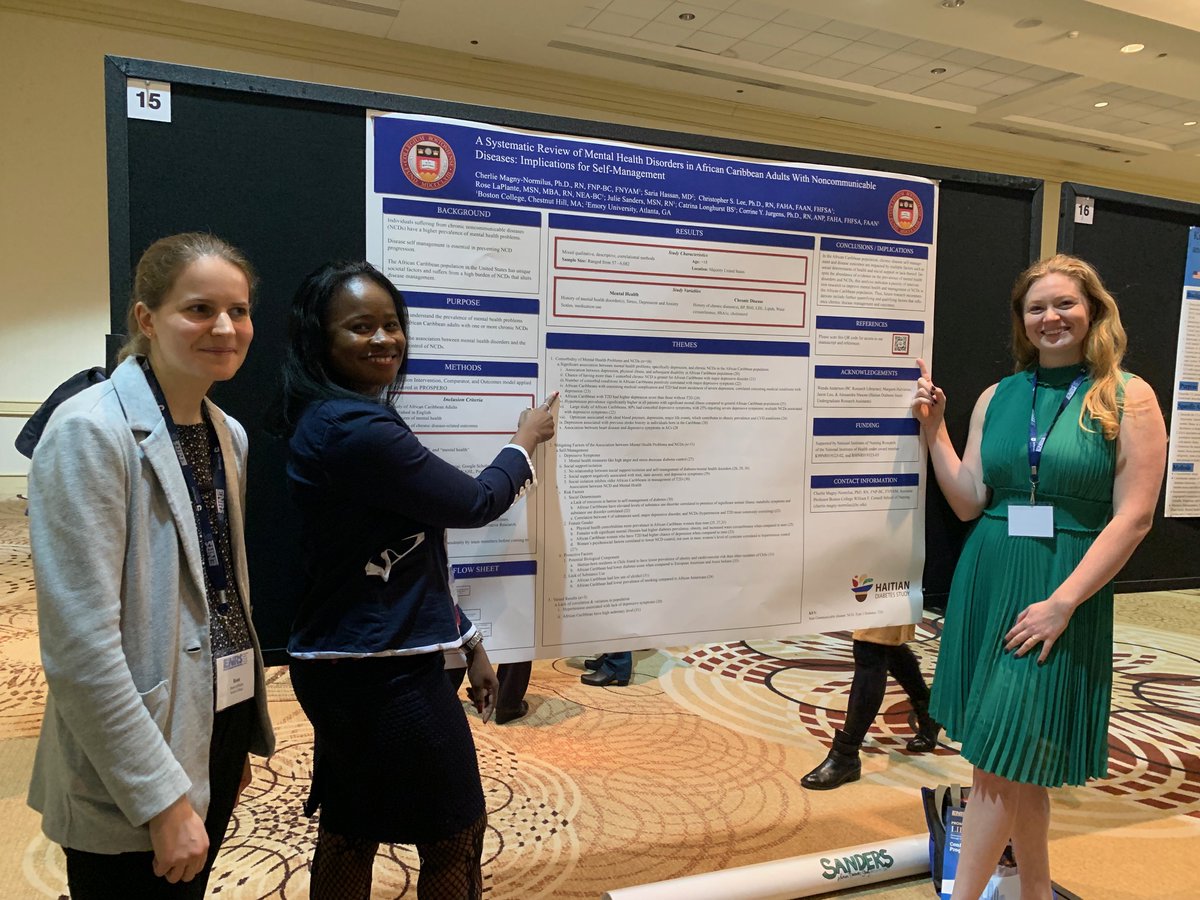 Cherlie Magny-Normilus, PhD, FNP-BC, FNYAM, RN (@drmagnynormilus) on Twitter photo So proud of the Haitian Diabetes Study GRA Julie Sanders and PhD student Rose LaPlante for a fantastic presentation @#ENRS2023. <a href="/BC_CSON/">BC Connell School of Nursing</a> in the house representing. So proud of the Haitian Diabetes Study GRA Julie Sanders and PhD student Rose LaPlante for a fantastic presentation @#ENRS2023. <a href="/BC_CSON/">BC Connell School of Nursing</a> in the house representing.