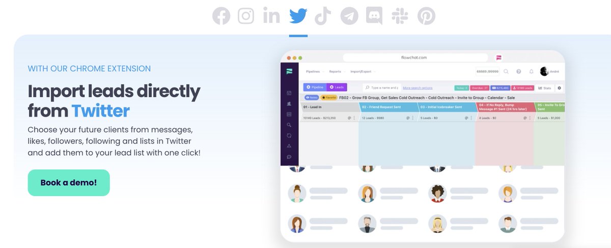 This Tool Made me $25,000 in 5 days by audience hacking my competitors using A.I.

- NO VAs
- NO personal brand

Import any lead from EVERY social platform into a CRM and instantly book more appts.

FREE for next 24hrs

Like, RT &amp; Comment “TOOL” and I’ll DM it.

(You Must Follow)