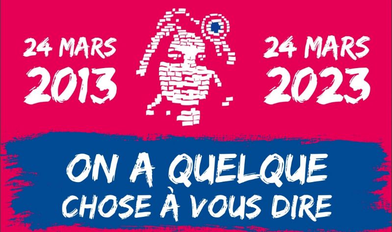 Le Syndicat de la Famille (@syndicatfamille) on Twitter photo Aujourd’hui, 24 mars 2023, nous fêtons les 10 ans de <a href="/LaManifPourTous/">lamanifpourtous</a>. À cette occasion, une annonce d’une importance particulière sera diffusée ce soir. Restez connectés ! #10ansdeja #ONLR Aujourd’hui, 24 mars 2023, nous fêtons les 10 ans de <a href="/LaManifPourTous/">lamanifpourtous</a>. À cette occasion, une annonce d’une importance particulière sera diffusée ce soir. Restez connectés ! #10ansdeja #ONLR