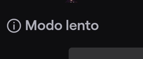 Amo que el chat de Rubius nunca tenga puesto esta cosa, es lo más horrible que puede haber en un chat 😭😭😭😭 igual el modo lento me la pela gracias al PurpleTV xd