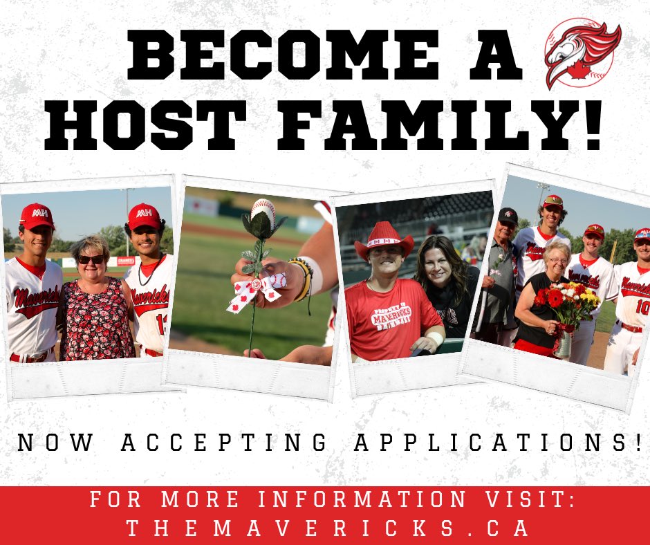 mhmavericks's tweet photo. 📣 HOST FAMILIES NEEDED 📣

The Medicine Hat Mavericks are currently accepting applications to become a host family for the 2023 season!

To learn more, or to fill out an application follow the link 👇:
https://t.co/GO0SmZ31zg 

#medhat #yxh #wcbl #medhatab #yxhlocal https://t.co/UyYRBR8f42