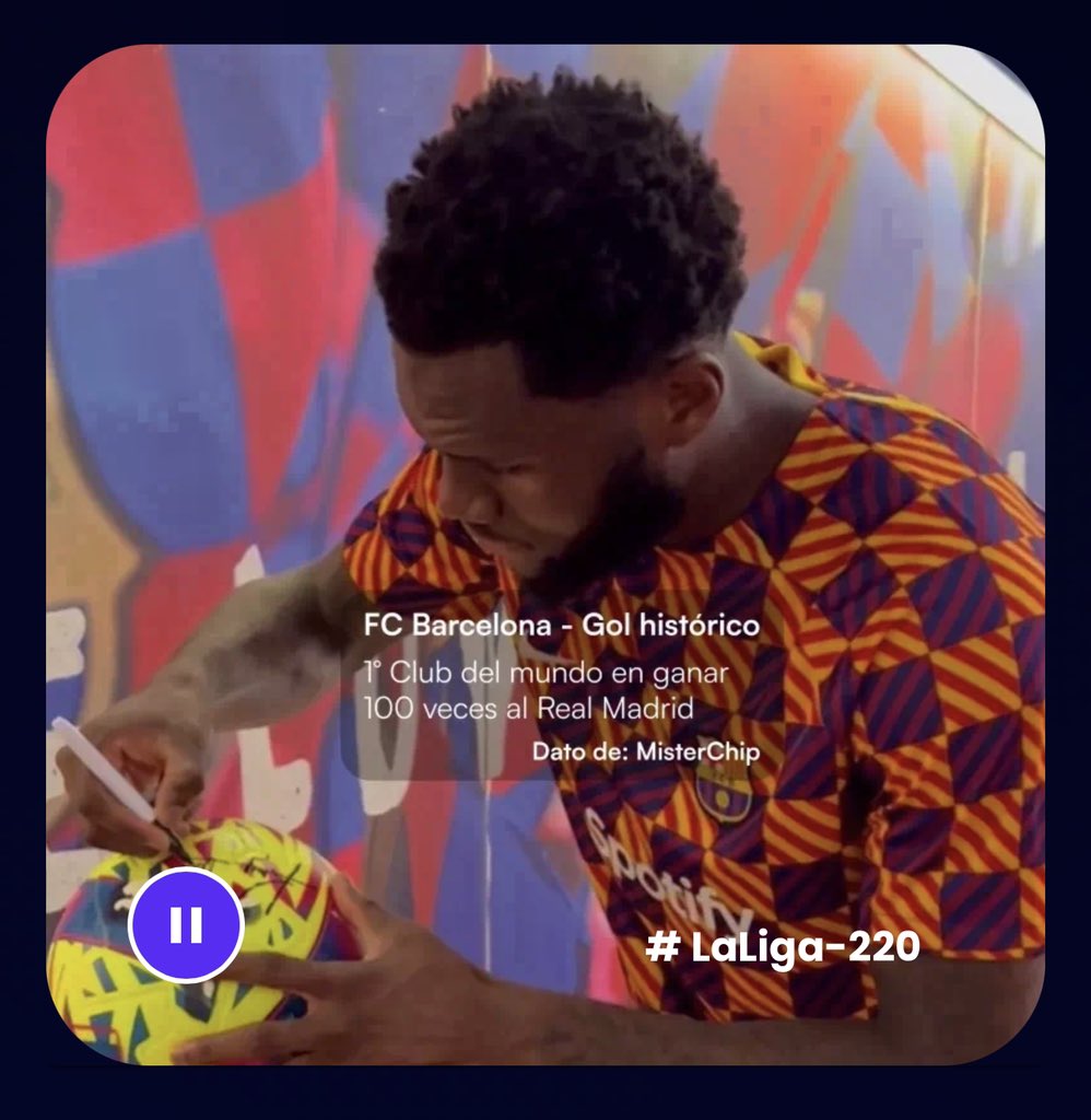 El balón con el que Franck Kessié anotó su histórico gol en el último clásico es un balón muy muy muy especial y con enorme valor simbólico, como demuestran los datos.

Y lo mejor es que, gracias a <a href="/golball_/">Gol-Ball</a>, podría ser tuyo.

Aquí lo puedes conseguir 👉 es.golball.com/MisterChip