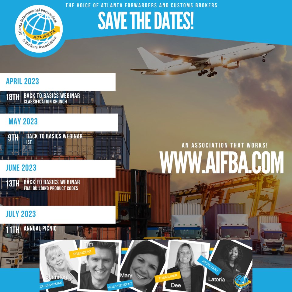 SAVE THE DATES!
AIFBA IN ACTION!
aifba.com