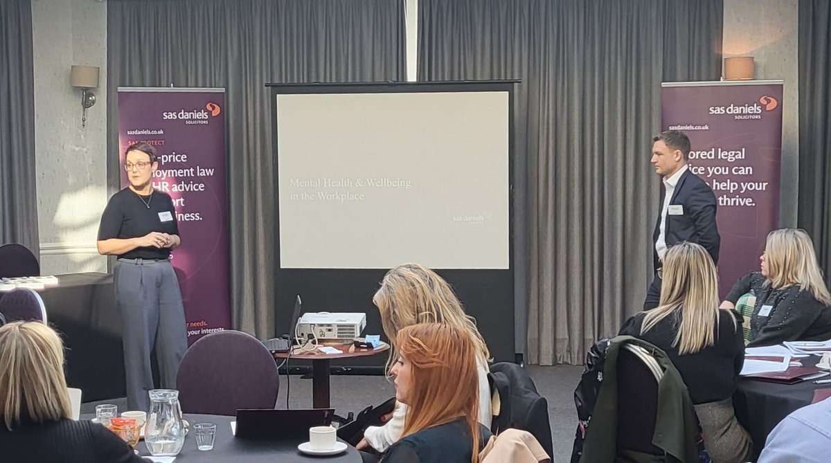 sasdanielsLLP's tweet photo. Thank you to everyone who attended our employment law seminars.

Our legal experts discussed mental health and well-being in the workplace and practical support for the cost of living crisis.

For further information, please contact a member of our team https://t.co/ceapl0SWsG https://t.co/4ghRsBPKEf