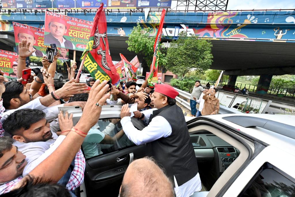 माननीय राष्ट्रीय अध्यक्ष श्री अखिलेश यादव जी का नोएडा - ग्रेटर नोएडा दौरा। @yadavakhilesh @samajwadiparty @DrRajpalKashyap