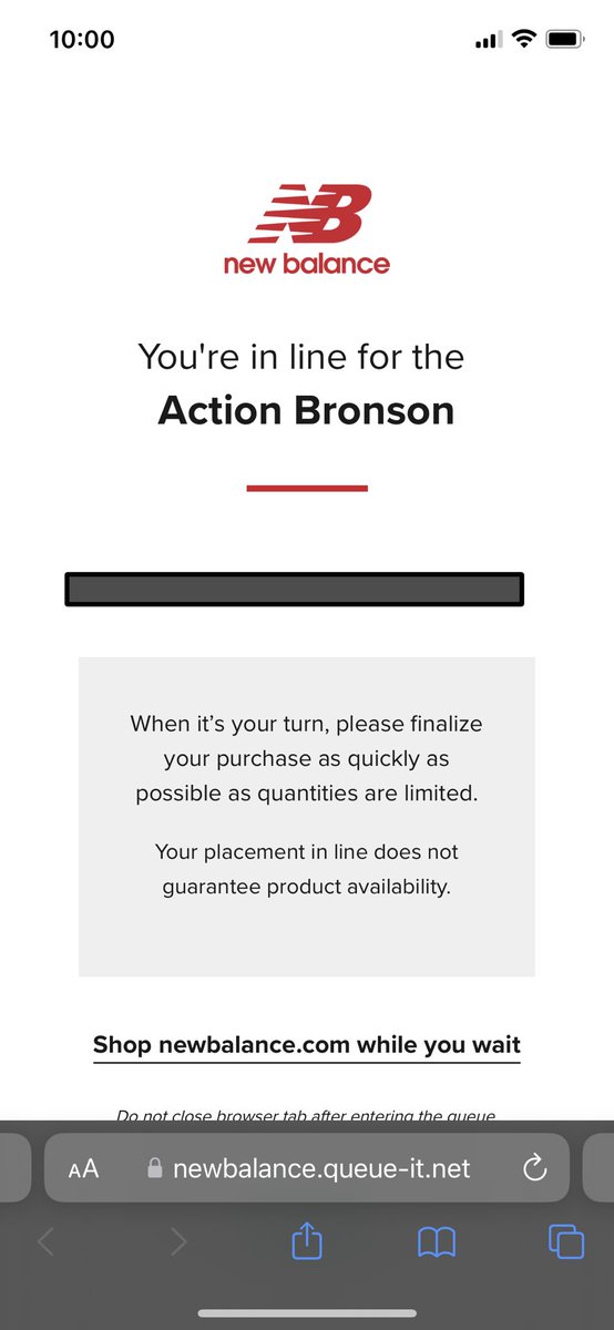 mrfliboi23's tweet photo. @SneakerVisionz 5min queue and gone https://t.co/51CPQtstIZ