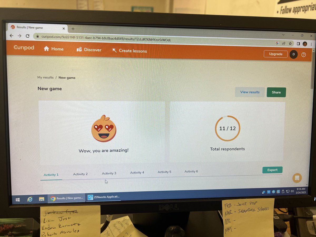 librarytigers's tweet photo. Tried something different with my #classtakeover today!! I heard about @curipodofficial and loved it so I decided to try it. The kids loved it and it was a pretty solid lesson! I tried it with #upperclassmen in a #principlesofmanagement class! https://t.co/0sDfu1JmRm