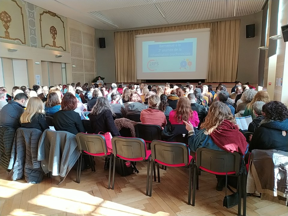 🟠 2ème Journée de la Réhabilitation Psychosociale du 9 mars au CH Rouffach !

+ de 160 personnes présentes &amp; un programme passionnant: 
Des témoignages de parcours de rétablissement, la découverte de la #réhabilitation en Alsace et des outils pour lutter contre la stigmatisation