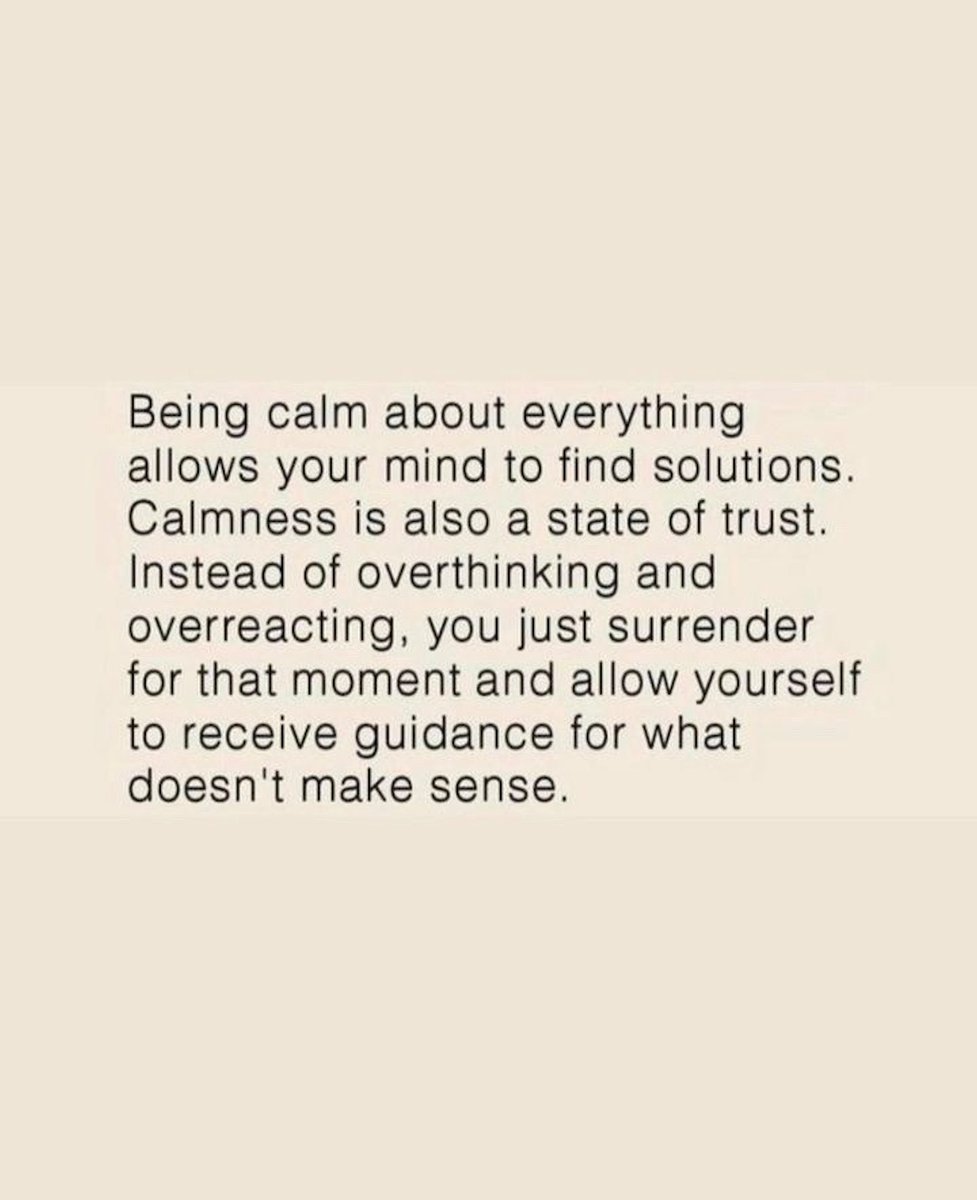 Calmness.