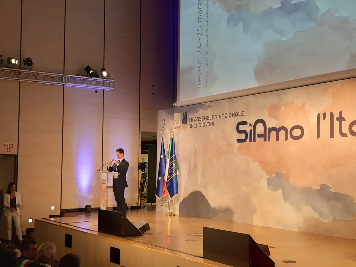 Si aprono i lavori di #ancigiovani2023 a Treviso.

"L'assemblea di Anci giovani é un appuntamento importante che quest'anno ha una doppia valenza perché legato all'anno europeo dei giovani e delle competenze 2023". 

<a href="/RBazzarello/">Roberto Bazzarello 🇮🇹</a> - Anci giovani Veneto