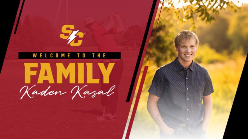 Please welcome Kaden Kasal - Earlham, IA to the SC men's golf program! We are excited for him to join the #SCGolf family this fall! #BuildingForTheFuture #RollStorm