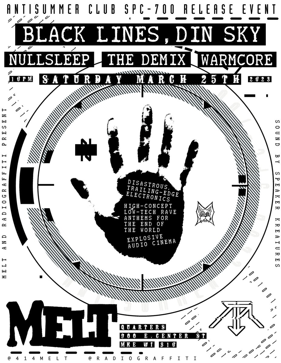 snow in the forecast for tomorrow means only one thing. MELT!

every. freaking. show. we get snow.
no complaints, just funny. 

come experience the force and power of MELT.