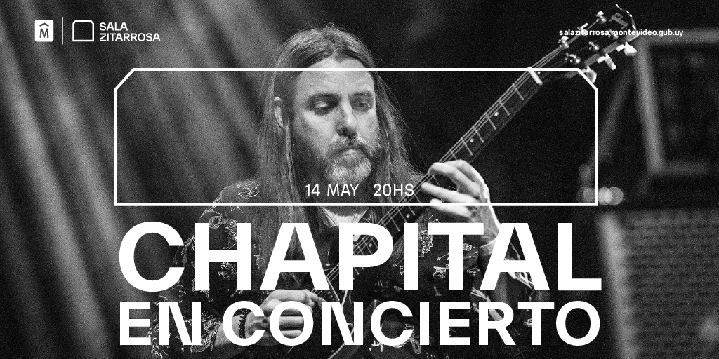 El guitarrista <a href="/ChapitalJuan/">Juan Pablo Chapital</a> se presenta en la Sala Zitarrosa con un grupo de músicos y amigos en formato big band 💥

📆 Domingo 14 de mayo
⏰ 20:00
🎟️ Entradas a la venta en Abitab, Redpagos, Tickantel y boletería de la Sala
