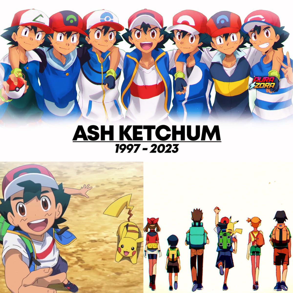 DbsContents's tweet photo. Pokémon Journey is OVER😭‼️
After 26 yrs, 1232 eps, 23 movies, &amp; many adventures, meetings/goodbyes, the Pokémon Anime abt Ash &amp; Pikachu has officially ended🥲. Their path doesn’t end here tho as they’ve alr changed millions of lives🫶🏻 Childhood GOAT’s fr😭 https://t.co/P9kULvJTCk