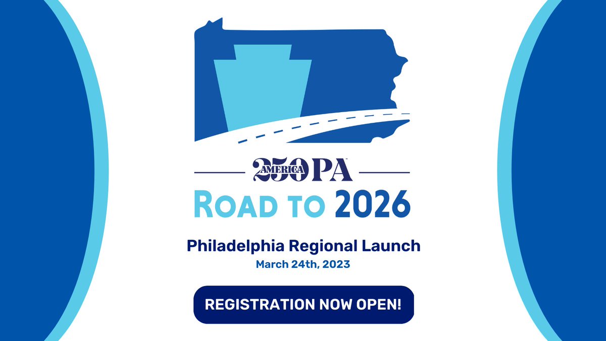 America250_PA's tweet photo. Today is the Philadelphia Regional Launch of our Road to 2026 virtual race, in partnership with @IBX! Learn more and REGISTER NOW at https://t.co/HTvSptAkh8
#Impact250PA #Destination250PA #Health #Wellness #Roadto2026 @DCNRnews https://t.co/aRs0GC4Uvt