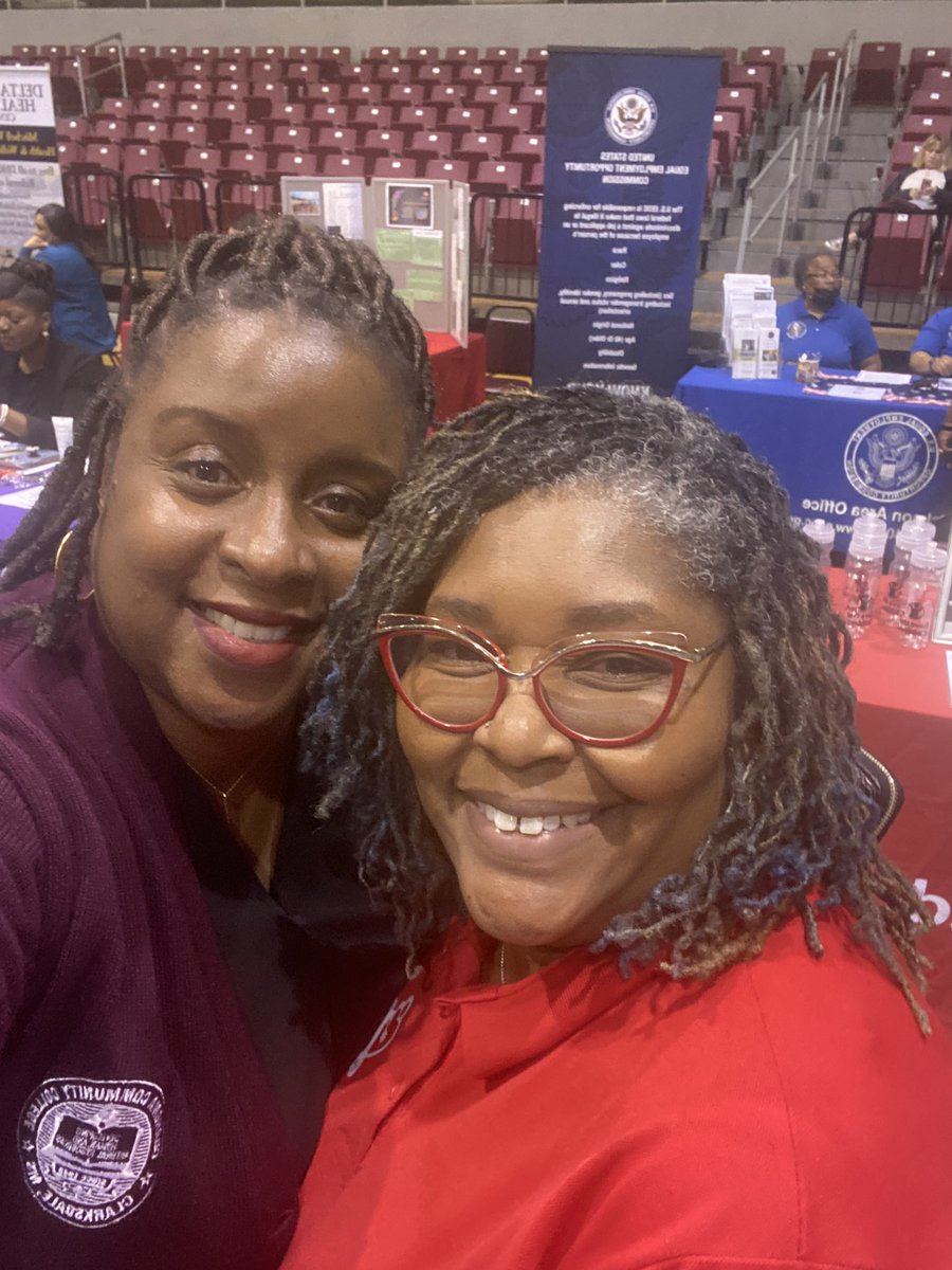 #RYSCOAHOMA Attending the 1st Annual Dr. Valmadge T. Towner Community Career Fair with my fellow Rustite!!!