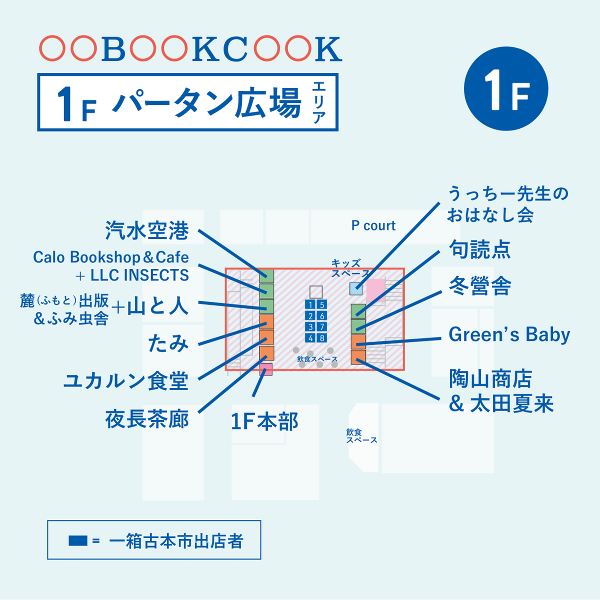 maru2_fudosan's tweet photo. 📣当日会場マップ公開 !
「〇〇 BOOK COOK」「パータン一箱古本市」の当日マップを公開します!
パープルタウン館内全体を使ってのイベントです、迷ったらこちらをご確認ください。
#bookcook https://t.co/R4lDt4HY9G