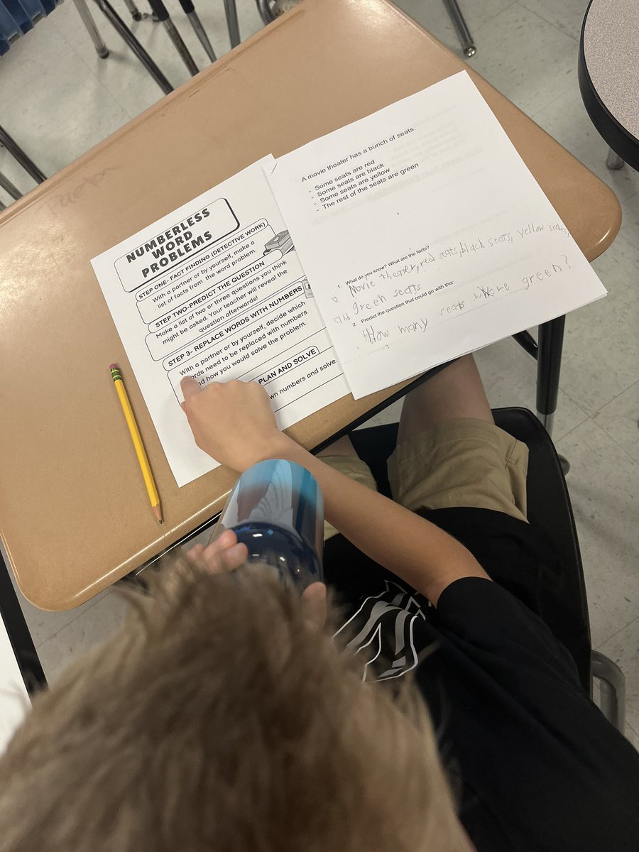 Medlin_3rdGrade's tweet photo. Shout out to @bjonesfshblue  for assisting us with numberless word problems!! #thirdgrade https://t.co/f9hFEWM6Ev
