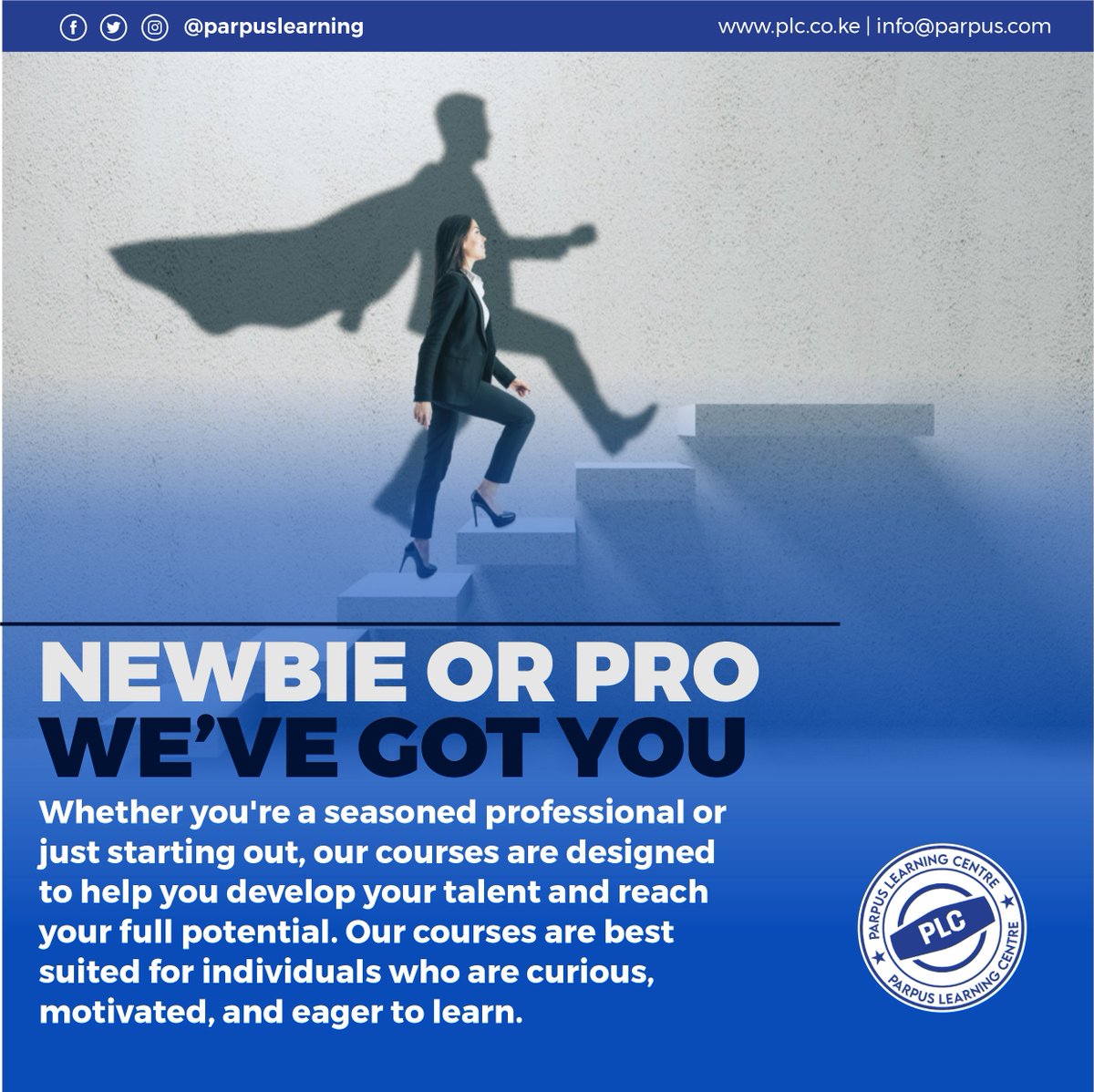 parpuslearning's tweet image. Unleash your talent and reach your full potential with Prapus Learning Centre! 🌟 Our courses are for anyone curious, motivated, and eager to learn.  📈 
Ready! Set! Go! 🙌 ➡️ ow.ly/mKPO50NoFVQ
#ParpusLearning #ProfessionalDevelopment #LifelongLearning #InvestInYourself