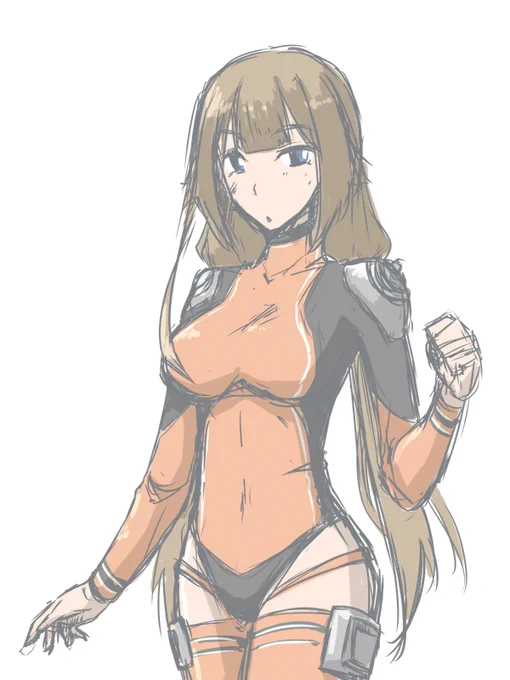 なんかこうパイロットスーツ的な古都野っち。 