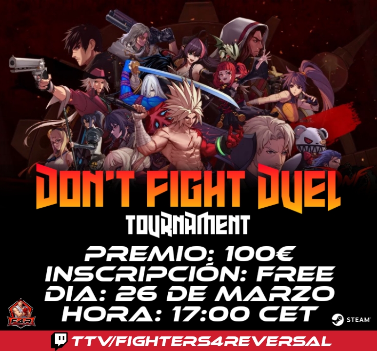 💥Preparaos para este domingo⏱️

📝Inscripción : start.gg/tournament/don…
🗺️Región : Global 
🎥Twitch : twitch.tv/fighters4rever…
