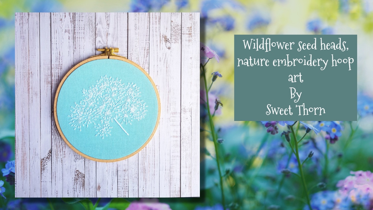 A cheerful piece of nature embroidery art to brighten up your décor. #MindfulGiftsDay by @SweetThornsew thebritishcrafthouse.co.uk/product/wildfl… #TBCHArtisans #UKGiftAM #shopindie